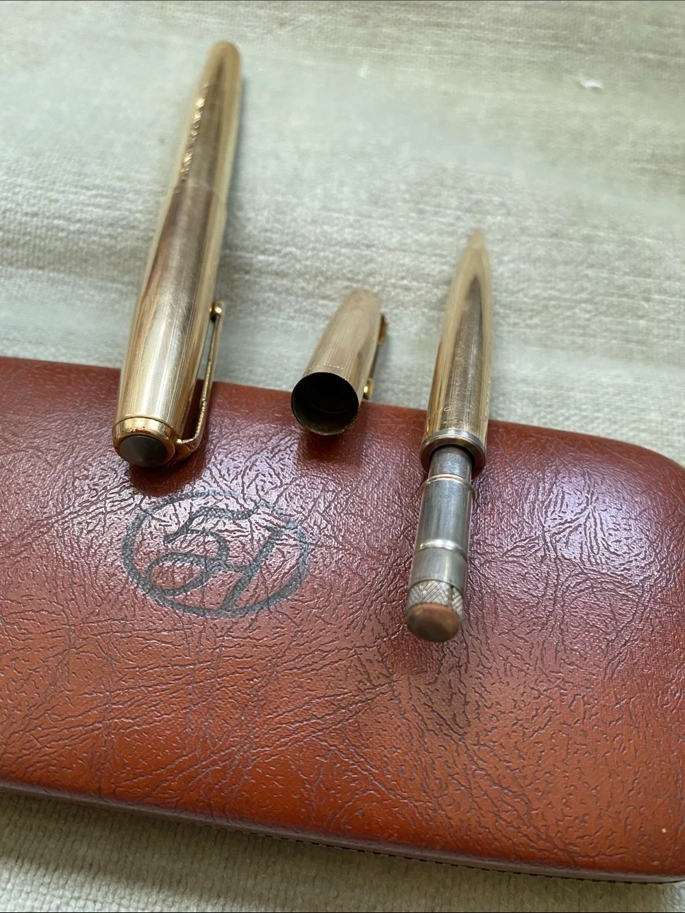 Parker 51 vintage gold-plated set